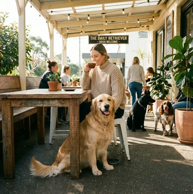 Dog Cafe - Grab a puppuccino and a bite to eat.